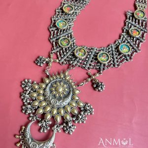 925 Silver Motif Necklace Set 925 Silver Motif Necklace Set