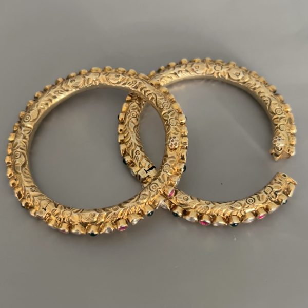 Gold Plated Silver Bangles