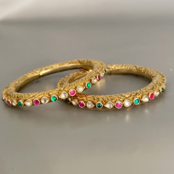 Kundan stones bangle