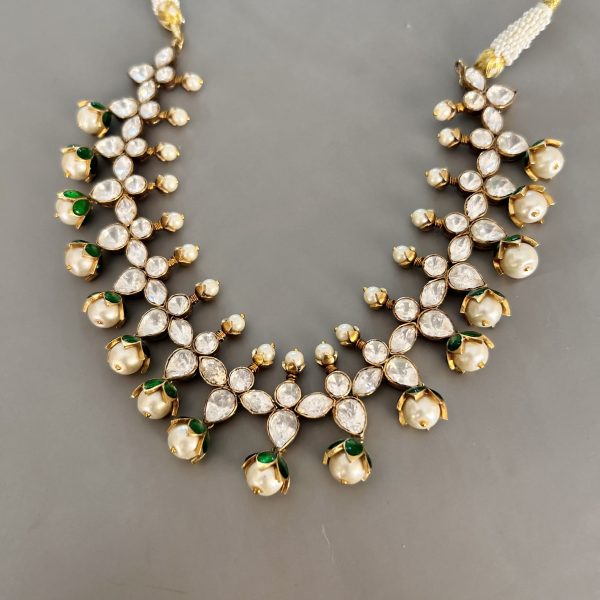 Visha Polki Necklace Set - Image 2