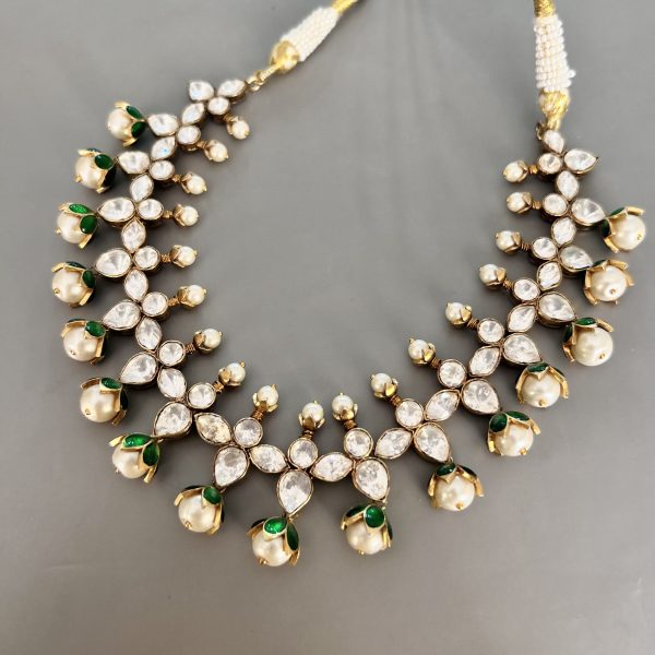 Visha Polki Necklace Set - Image 6