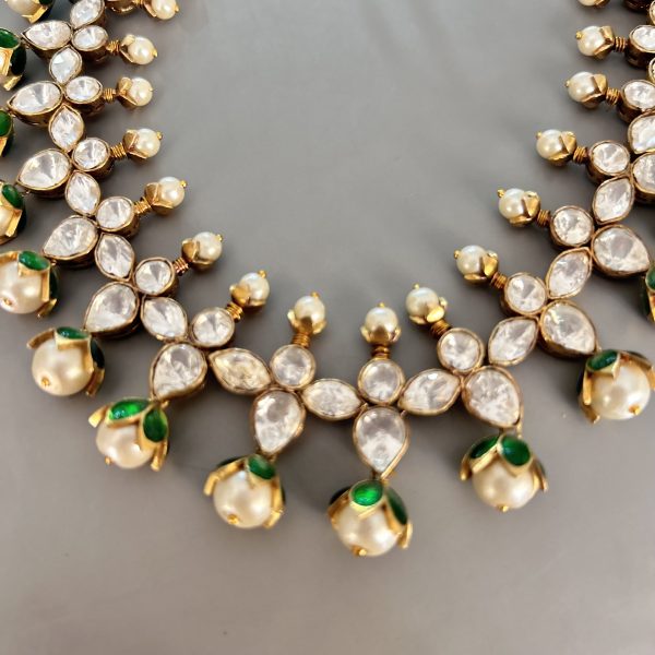 Visha Polki Necklace Set - Image 5