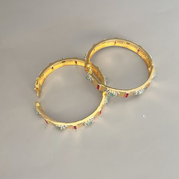 Gold Plated Silver Bangles