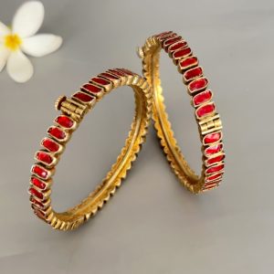 Gold pated Hand Bangles