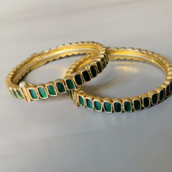 Gold Plated Silver Bangles Online