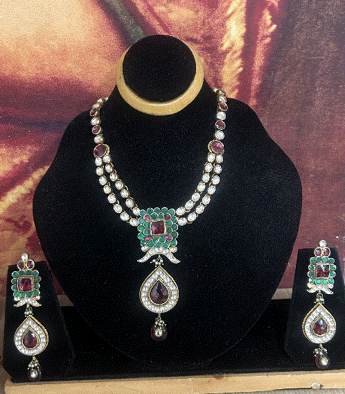 Multi Jadtar Necklace Set