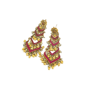 Kundan Long Earrings