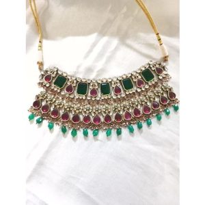 Multi Jadtar Heavy Necklace Set