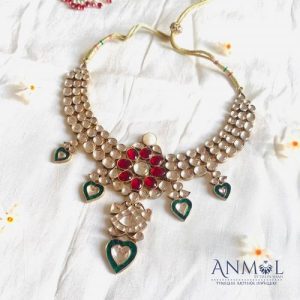 Splash Of Colours Kundan Necklace Set