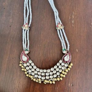 Multi Jadtar Mango Necklace Set