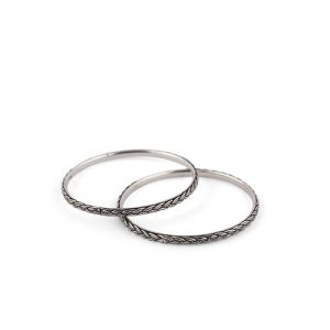 Silver Oxidised Bangles