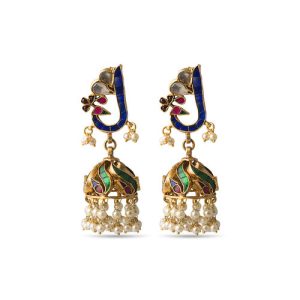 Kundan Jhumki Earrings