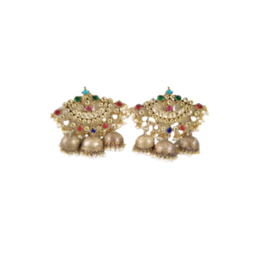 Navratna Stone Three Dool Earring