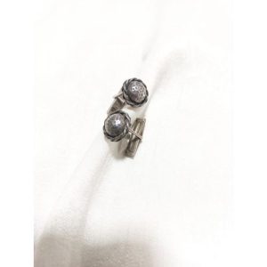 Antique Silver Carving Round Cufflinks