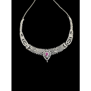 Cz Diamond Necklace Set