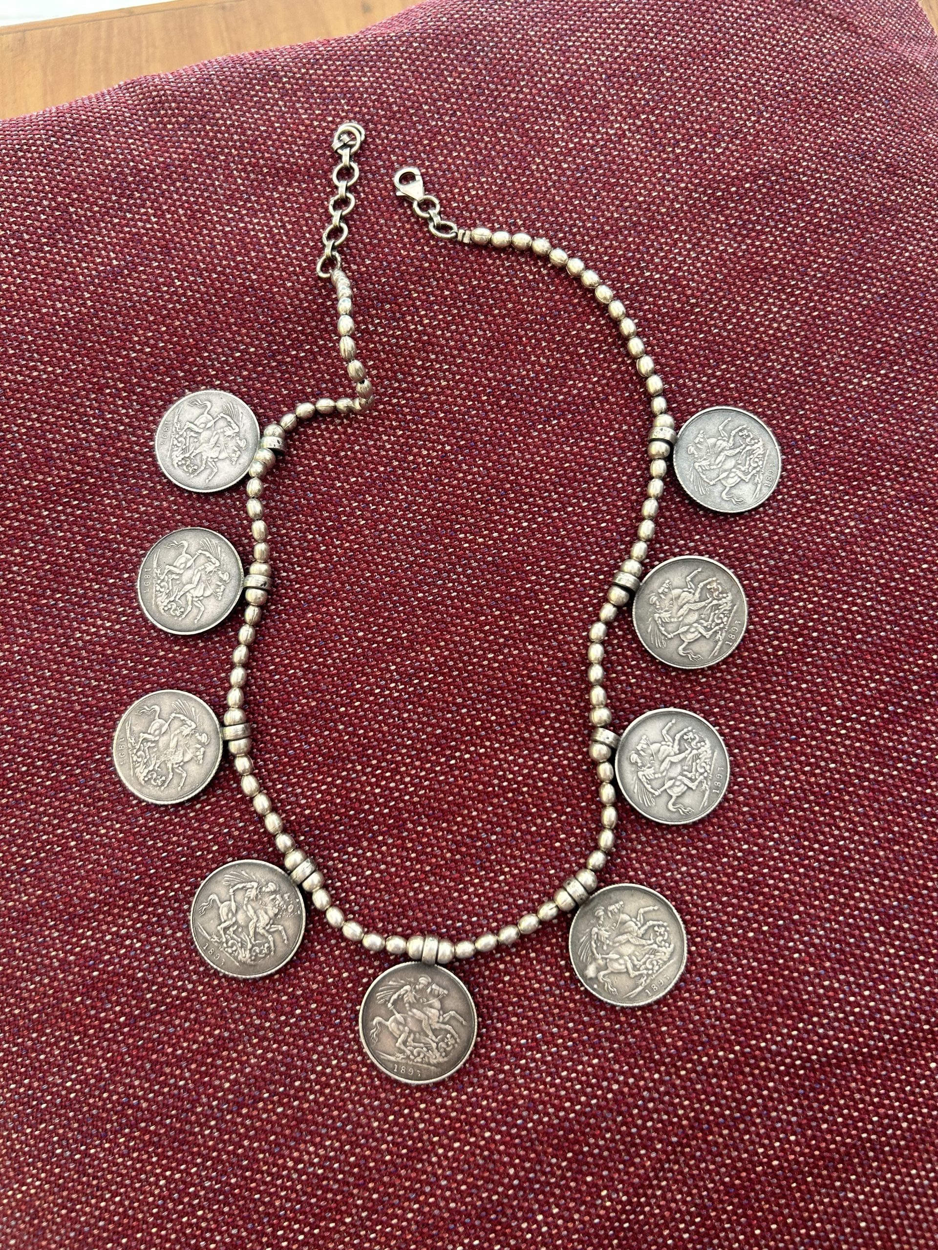 Maisha- silver antique coin necklace - Image 3